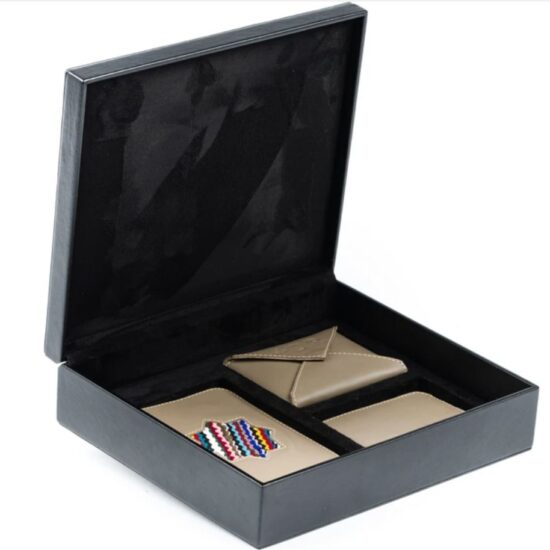 Coffret set en cuir pour homme personnalisé artisanal maroc cadeau artisnaal 2
