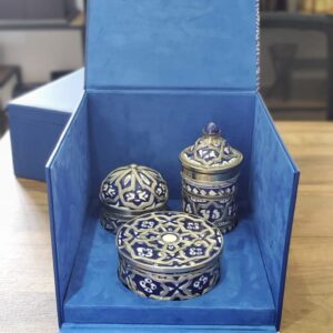 Coffret de Boîtes en Céramique Artisanale Marocaine