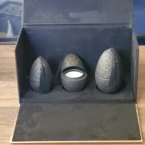Coffret de Bougies Artisanales en Forme d'Oeufs Craquelés
