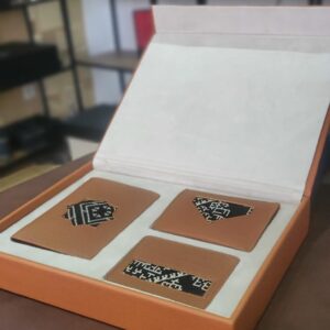coffret portefeuille artisanal marocain porte passeport porte cartes et porte monnaie