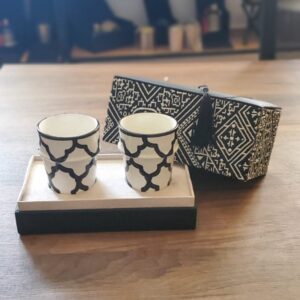 Ensemble de vert à thé en Céramique Artisanale Marocaine