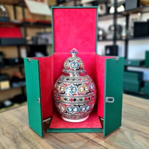Jarre Marocaine en Mosaïque Colorée - Artisanat Traditionnel et Décoration